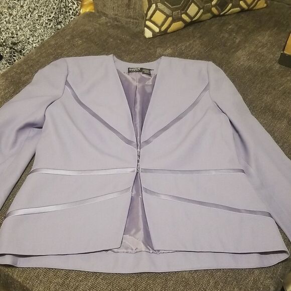 !!Harbor Nites by Sag Harbor Lilac Blazer Size 8 - Picture 1 of 9